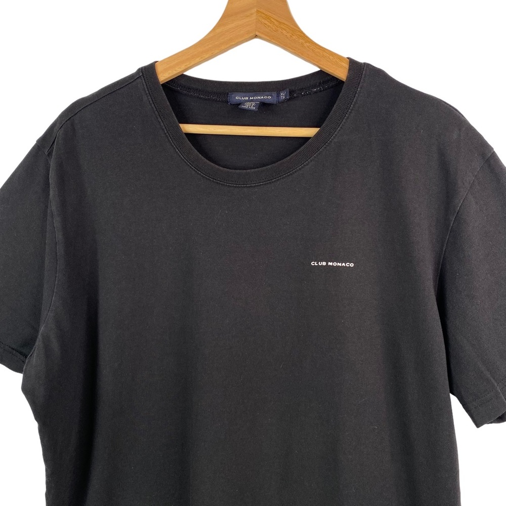 Club Monaco Logo Tee Club Monaco Crest Everyday Casual T Shirt Black Sz XL